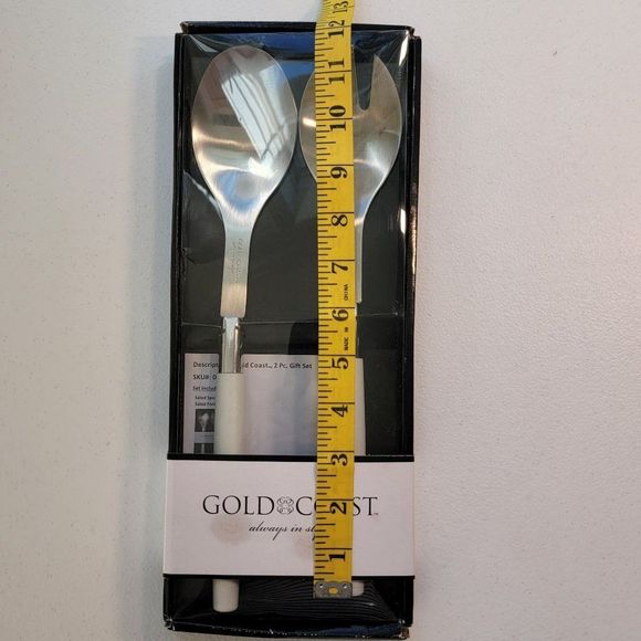 Gold Coast Always In Style 2 PC Gift Set Salad Spoon Fork Serving Set 0005CR New - Picture 9 of 9